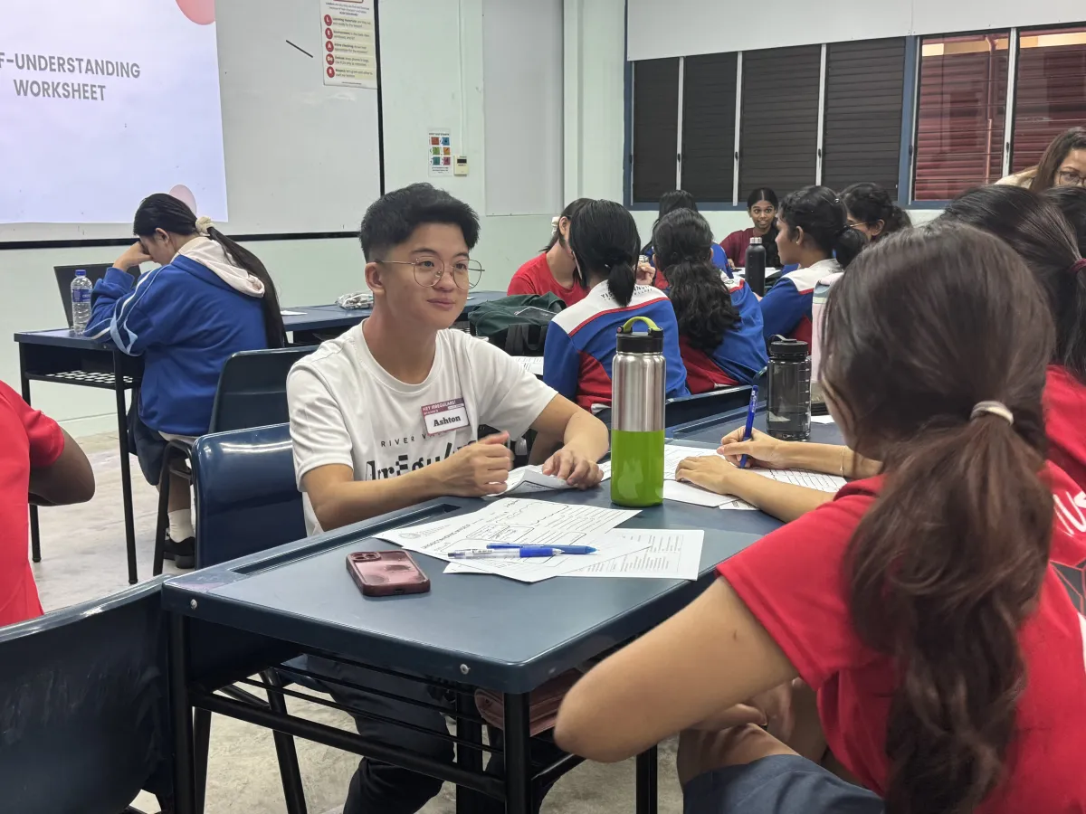 Youth in a My Voice, My Story workshop.